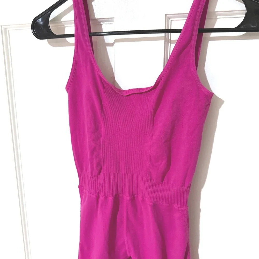 Free People FP Movement Women Small Pink One Piece Unitard Yoga